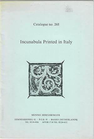 Catalogue 268: Incunabula Printed in Italy