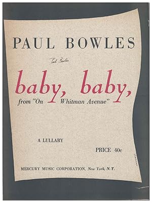 BABY, BABY. FROM "ON WHITMAN AVENUE" - SIGNED
