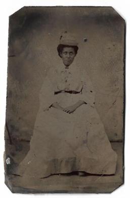African American Woman's 19th Century Tintype Portrait