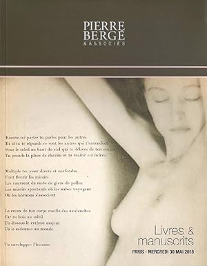Pierre Berge May 2018 Books & Manuscripts