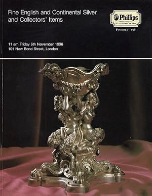 Phillips November 1996 Fine English & Continental Silver and Collectors Items