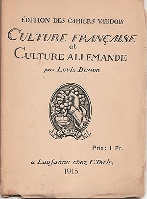 Culture française et culture allemande