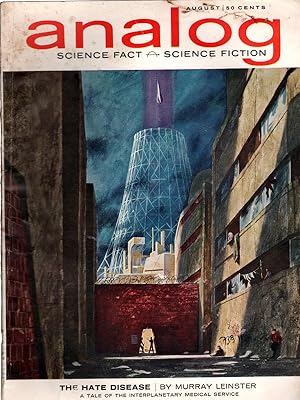 Analog Science Fact Science Fiction, August,1963. The Hate Disease by Murray Leinster. Collectibl...