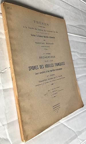 Recherches sur les spores des houilles françaises leurs caractères et leur répartition stratigrap...