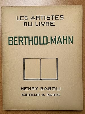 Berthold-Mahn - Les Artistes du Livre