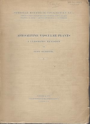 Afroalpine Vascular Plants - a Taxonomic Revision [Pater Taylor's copy]