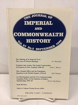 The Journal of Imperial and Commonwealth History, Vol. 27 No. 3, September 1999