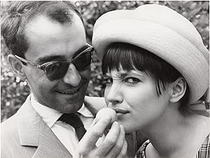Original photograph of Jean-Luc Godard and Anna Karina, circa 1960s