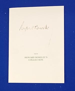 Rupert Brooke : from Howard Moseley's collection.
