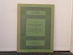 Sotheby's London - Catalogue of Western Manuscripts and Miniatures, 5th July 1976 including prope...