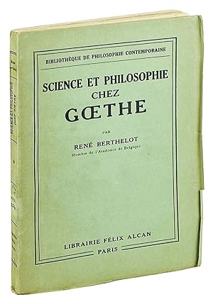 Science et Philosophie chez Goethe