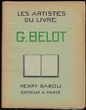 Les ARTISTES du LIVRE - Gabriel BELOT