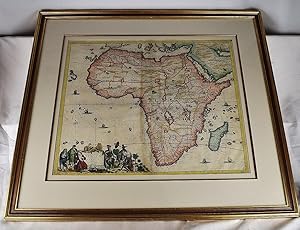 Totius Africae Accuratissima Tabula (17th Century Map of Africa)