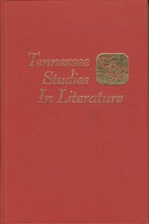 Tennessee Studies in Literature, Vol. XVII