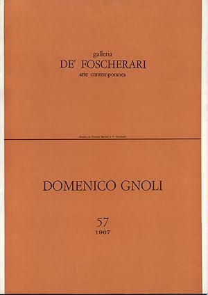 Domenico Gnoli, Galleria de Foscherari 1967