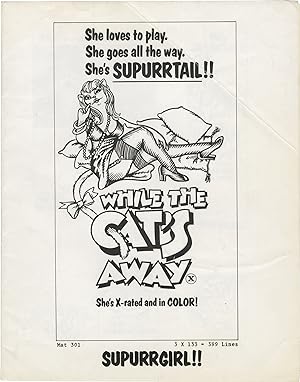 While the Cat's Away . (Original pressbook for the 1972 adult film)