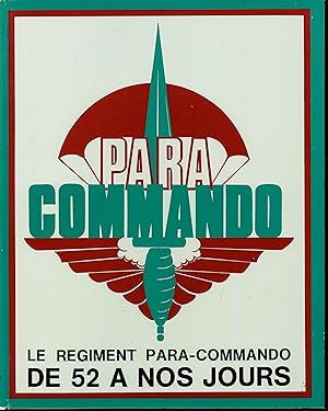 Historique des régiments parachutiste S.A.S commando et para-commando Belges