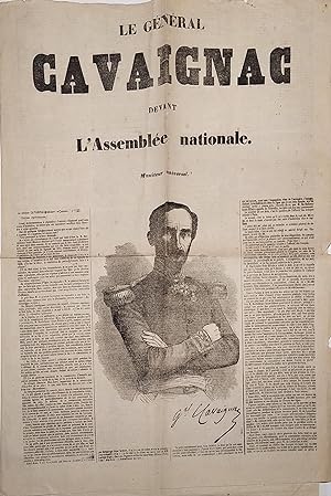 Le général Cavaignac devant l'Assemblée Nationale. (Le Général justifie son attitude pendant les ...