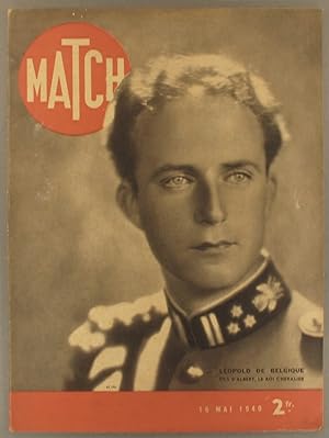 Match N° 98 : La guerre en Belgique  En couverture Léopold de Belgique, fils d'Albert, le roi ch...