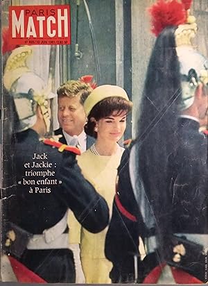 Paris Match N° 635 : Le couple Kennedy en couverture. Tragédie de Clamart, Procès Challe, Brigitt...