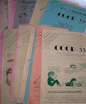 Coop 33. Bulletin de liaison des coopératives scolaires et foyers coopératifs de la Gironde Série...