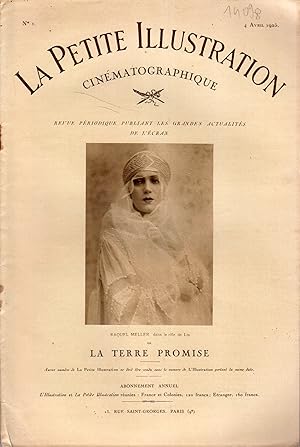 La Petite illustration cinématographique N° 1 : La terre promise, avec Raquel Meller. 4 avril 1925.