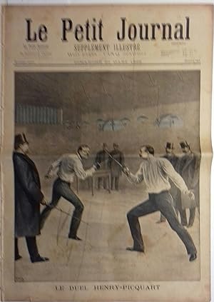 Le Petit journal - Supplément illustré N° 383 : Le duel Henry-Picquart (Gravure en première page)...