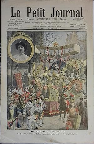 Le Petit journal - Supplément illustré N° 957 : Cortège de la mi-carême. (Gravure en première pag...