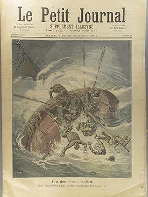Le Petit journal - Supplément illustré N° 53 : Les dernières tempêtes (un sauvetage aux Sables-d'...