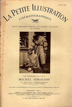La Petite illustration cinématographique N° 7 : Michel Strogoff. D'après le roman de Jules Verne....