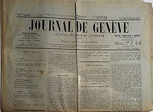 Journal de Genève. National, politique et littéraire. 87e année. N° 34. 4 février 1916.