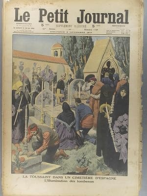 Le Petit journal - Supplément illustré N° 1198 : La Toussaint en Espagne. (Gravure en première pa...