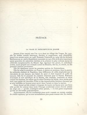 Préface à Sainte-Jeanne. Extraite de la collection Prix Nobel.