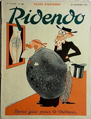 Ridendo. Revue gaie pour le médecin. N° 58. Salon d'automne. 20 novembre 1936.