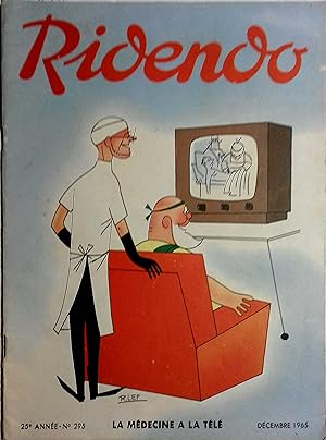 Ridendo N° 295. La médecine à la télé. Décembre 1965.