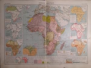 Afrique politique. Carte N° 84-85 extraite de l'Atlas classique (Géographie moderne).