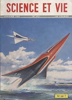 Science et vie N° 412. En couverture : Hydravion à aile en delta. Janvier 1952.