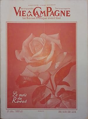 Vie à la campagne numéro 548. Couverture : Le mois des roses. Juin 1956.