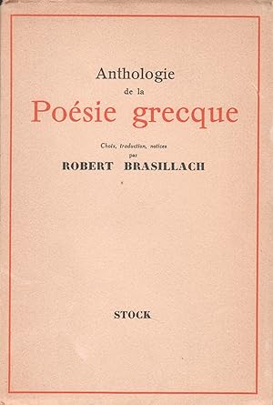 Anthologie de la Poésie Grecque.