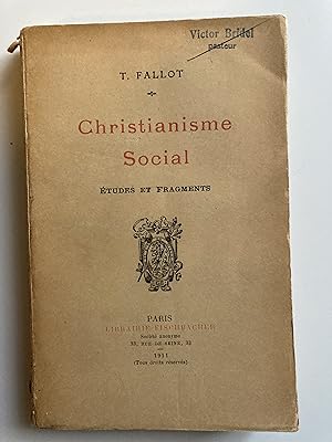 Deux titres: Christianisme social et La religion de la solidarité.
