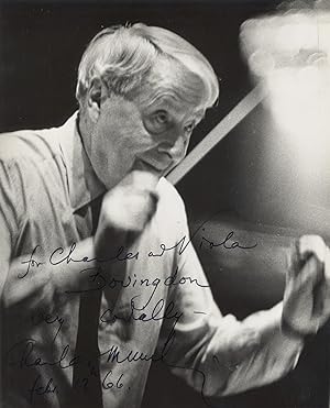 Photograph of the distinguished conductor, signed in full