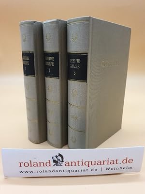 Goethes Briefe in drei Bänden (3 Bände, komplett) / Bibliothek Deutscher Klassiker