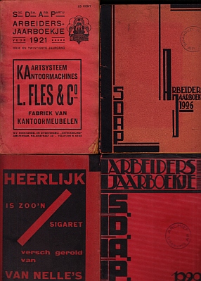 Arbeiders-jaarboekje. 15 jaargangen 1917-1935.