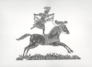 (Festive medieval rider and horse).