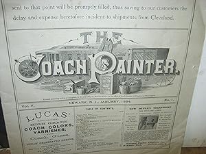 The Coach Painter Vol. V No. 1 Newark, N. J., January 1884