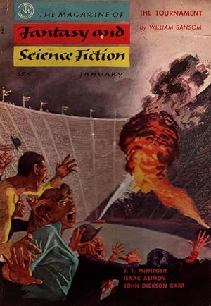 The Magazine of Fantasy and Science Fiction January 1955. Collectible Pulp Magazine.