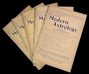 Modern Astrology / The Astrologer's Magazine. 5 consecutive issues from 1935
