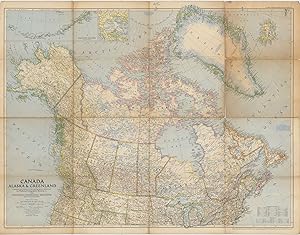 Canada, Alaska & Greenland Compiled and Drawn in the Cartographic Section of the National Geograp...