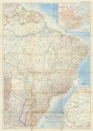 Eastern South America: Brazil, Paraguay, Uruguay, and the Guianas Compiled and Drawn in the Carto...