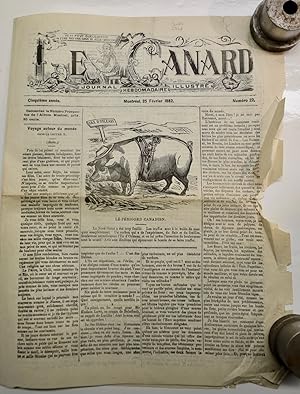 (Caricatures) Le Canard, journal hebdomadaire illustré, 5e année, no 22